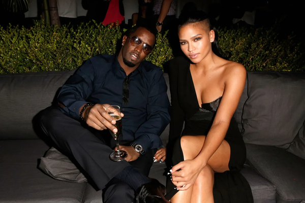 Diddy and Cassie at an event, seemingly having a peaceful time.