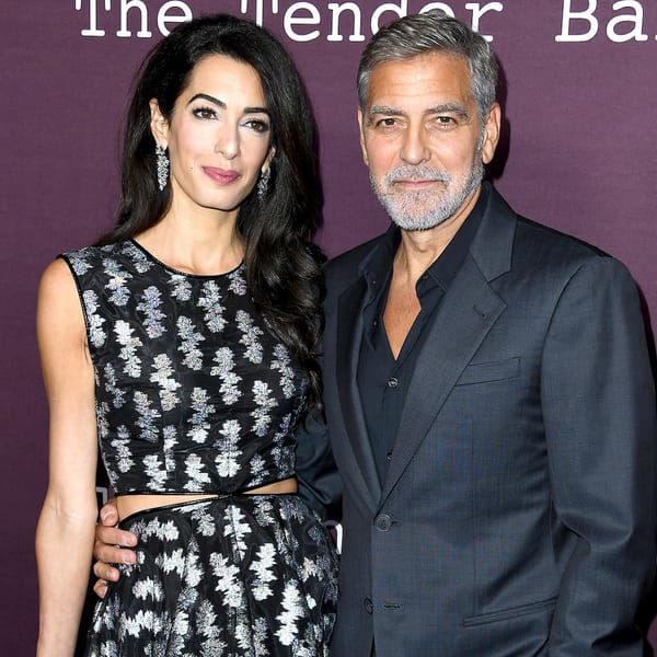 George Clooney and his younger wife, Amal.