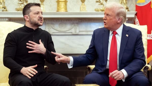 Trump and the short man Zelensky